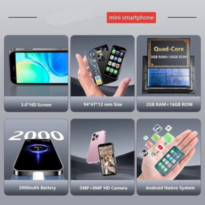 FX Mini 4G Dual SIM Card Android Smartphone (2GB/16GB)