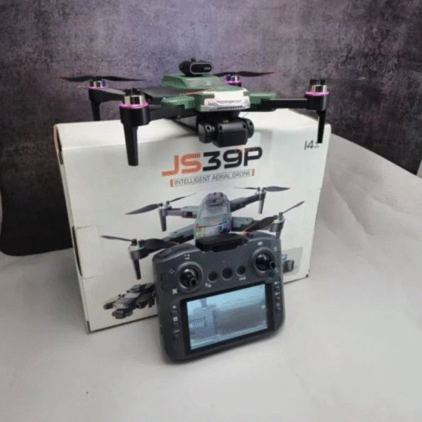 JS39P 4K Brushless Gimbal Camera Drone 9inch Display Remote