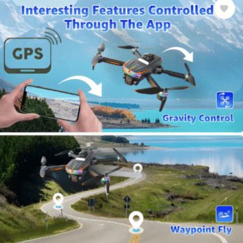 J6 GPS Mini Remote Display Dual Battery 4k Drone