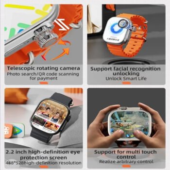 S12 Ultra 4G 5G Android Super Amoled Smartwatch 4GB/64GB