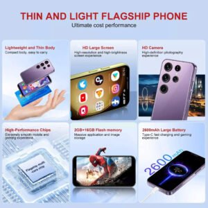 S24 Ultra Mini 4G Dual Sim Android Smartphone 2GB/16GB
