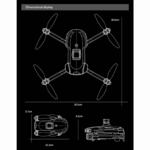 S28 GPS 4K Brushless Gimbal Camera Drone- Big Display Remote
