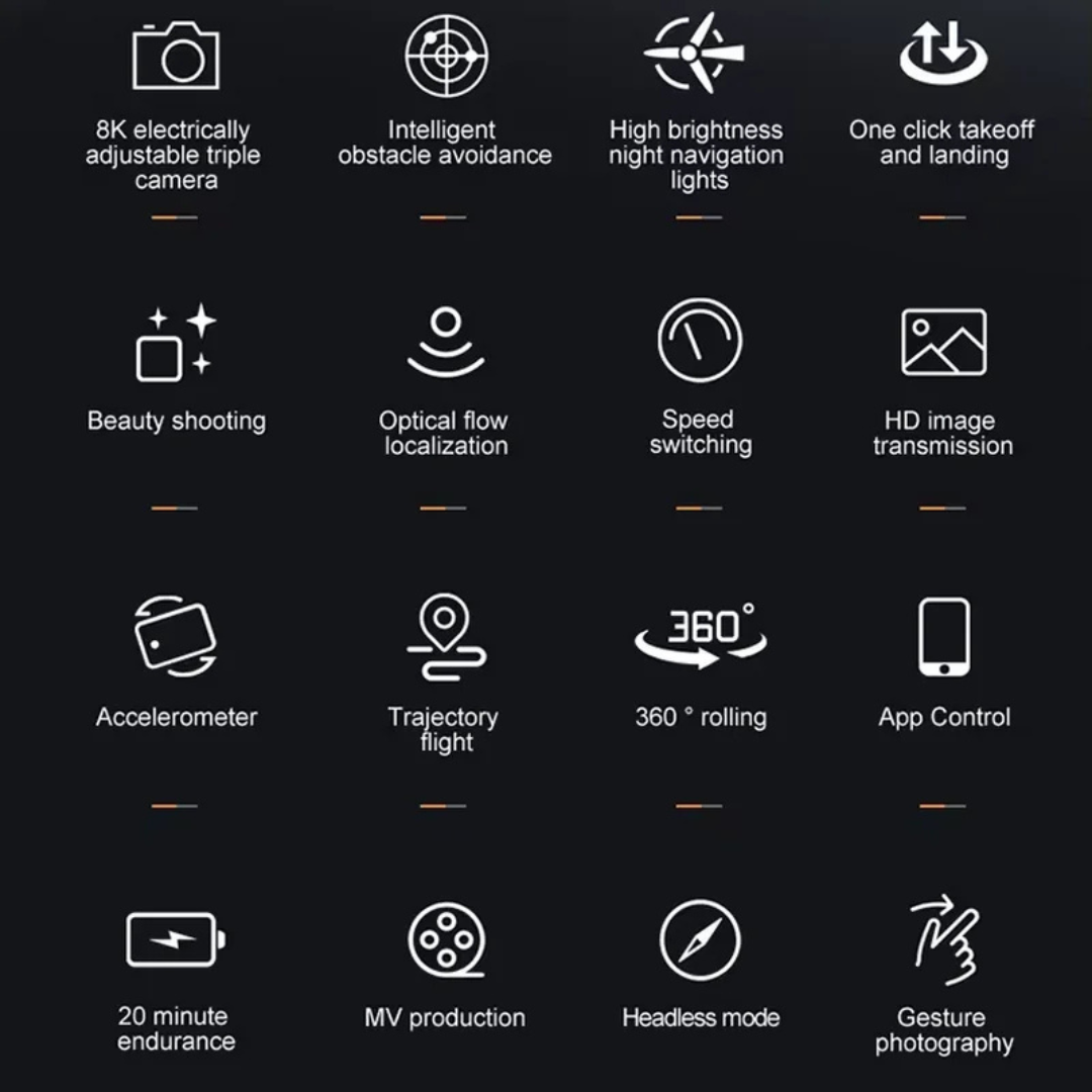 Y3 MAX Brushless Triple 4K Gimbal Foldable OAS Drone Y3 MAX Brushless Triple 4K Gimbal Foldable OAS Drone