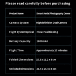 DJW M4 Ultra 4K Dual Camera OAS Remote Display Drone