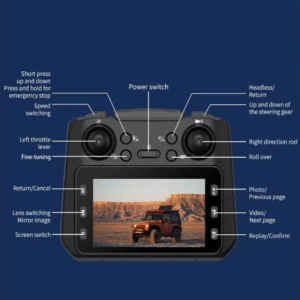 GT3 MINI UFO 4K Dual Camera OAS Drone with Remote Display