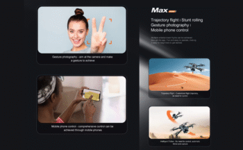 M3 MAX Drone Brushless Motor Triple 4K Camera 