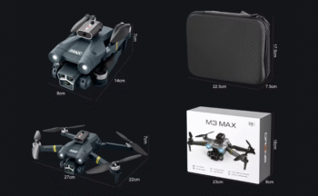 M3 MAX Drone Brushless Motor Triple 4K Camera 