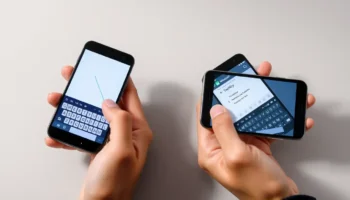 how to type better on a small smartphone keyboard, typing faster on phone, small screen typing