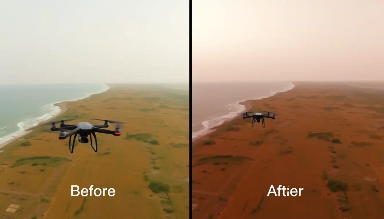 cinematic shots with budget drone