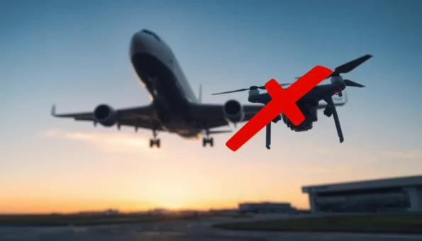 fly drone near airport