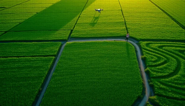 flying drones in rural India,