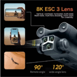 M3 MAX Brushless Triple 4K Camera Foldable OAS Drone