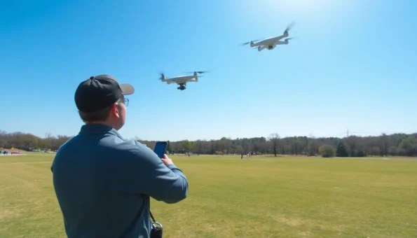 flying drones in public areas