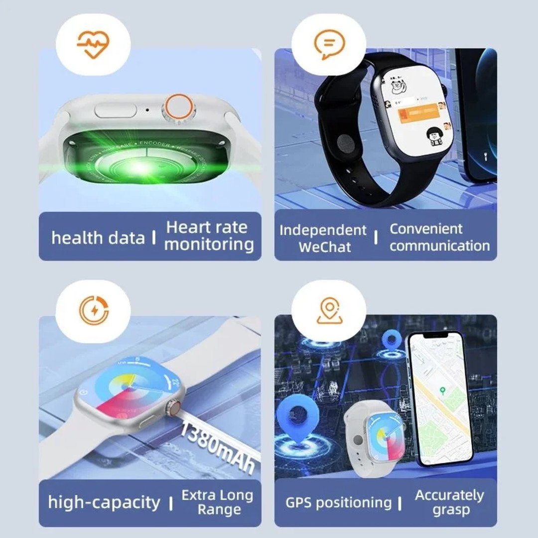 S9 Series 9 Rotating Camera 4G Android AMOLED Smartwatch 