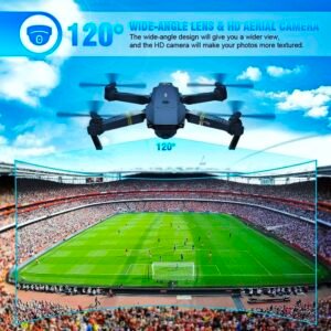 998 Pro Max Foldable Camera Drone- Dual HD Lens, 360° Stunts