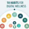 10 habits to practice digital wellness, digital wellness with a small device, mindful technology habits