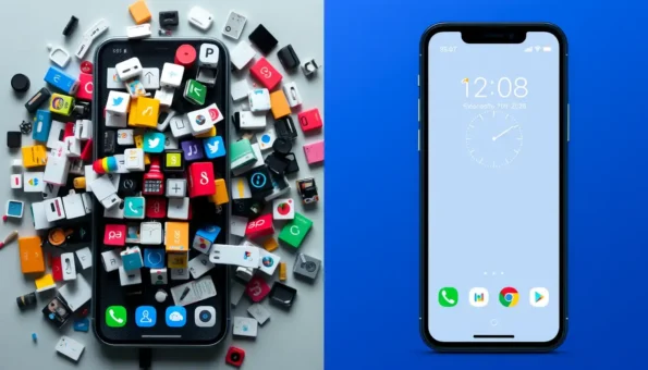 customize mini phone interface, mini phone interface simplicity, simple phone customization