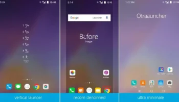 best minimalist launchers for Android, minimalist phone home screen, declutter phone interface