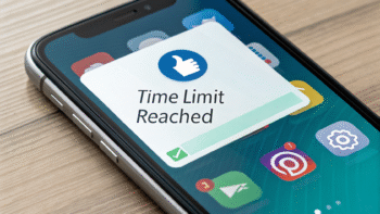 using digital wellbeing tools, app limits, smartphone focus mode