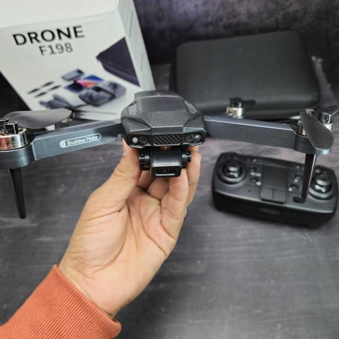 F198 Dual Camera 4K Foldable Brushless Drone – 720P FPV