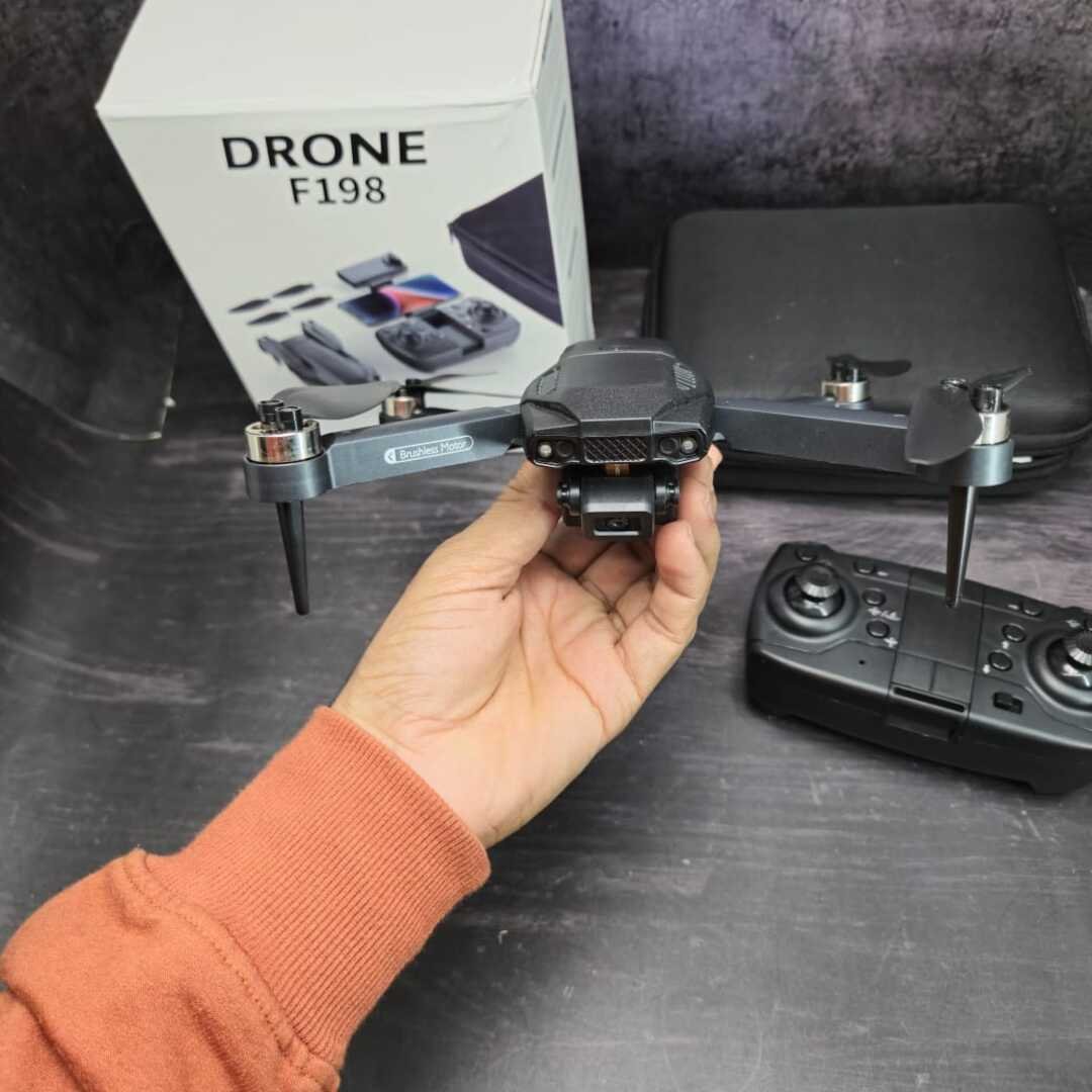 F198 Dual Camera 4K Foldable Brushless Drone – 720P FPV