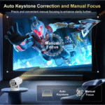 HY300 PRO Android 11 Mini Projector – 4K/1080P Full HD