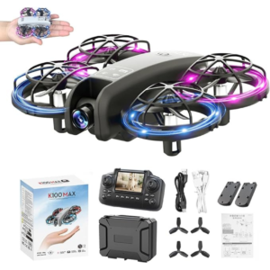 K100Max Mini Drone with Camera – Quadcopter for Kids (Black)