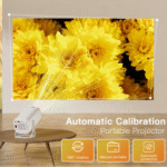 S40 HD Smart Portable Projector, 3500 Lumens,180° Projection