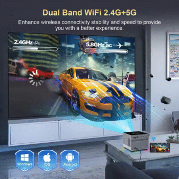 X3 Mini 5G WiFi LED Projector | 8K Decoding, 720P HD