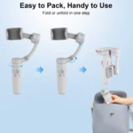 1M1 3-Axis Smartphone Gimbal Stabilizer | 180° Rotation