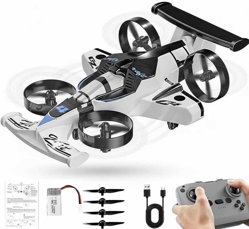 2-in-1 Flying RC Car Drone with 360° Stunts 2-in-1 Flying RC Car Drone with 360° Stunts