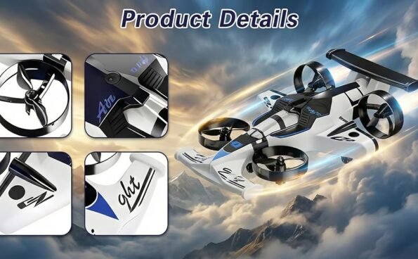 2-in-1 Flying RC Car Drone with 360° Stunts