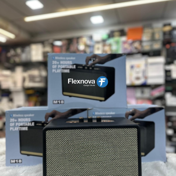 FX M18 Retro Bluetooth Speaker with Adjustable Bass