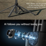 C17 Auto Face Tracking AI Gimbal Selfie Stick Tripod