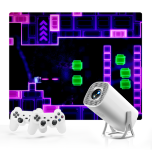 S40 Max Game Projector with Dual Wireless Controllers