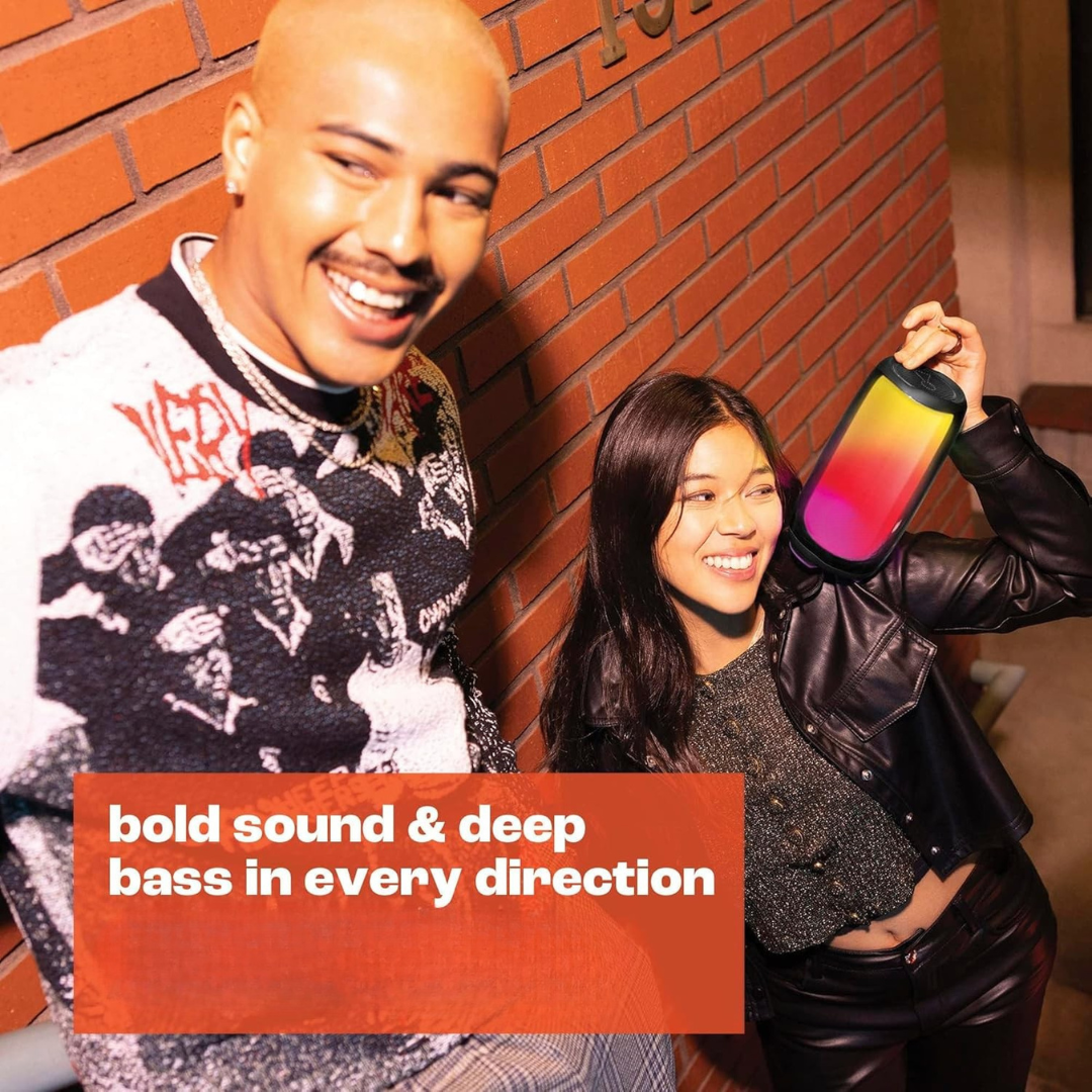 FX Pulse 5 Portable Bluetooth Speaker with 360° Light Show FX Pulse 5 Portable Bluetooth Speaker with 360° Light Show