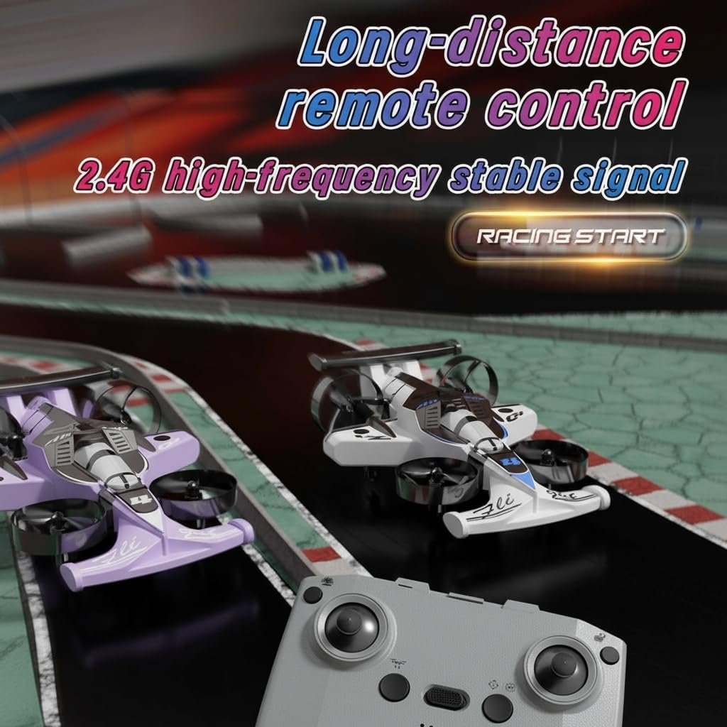 2-in-1 Flying RC Car Drone with 360° Stunts 2-in-1 Flying RC Car Drone with 360° Stunts