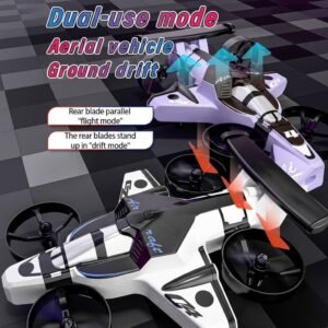 2-in-1 Flying RC Car Drone with 360° Stunts