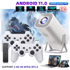 S40 Max Game Projector with Dual Wireless Controllers