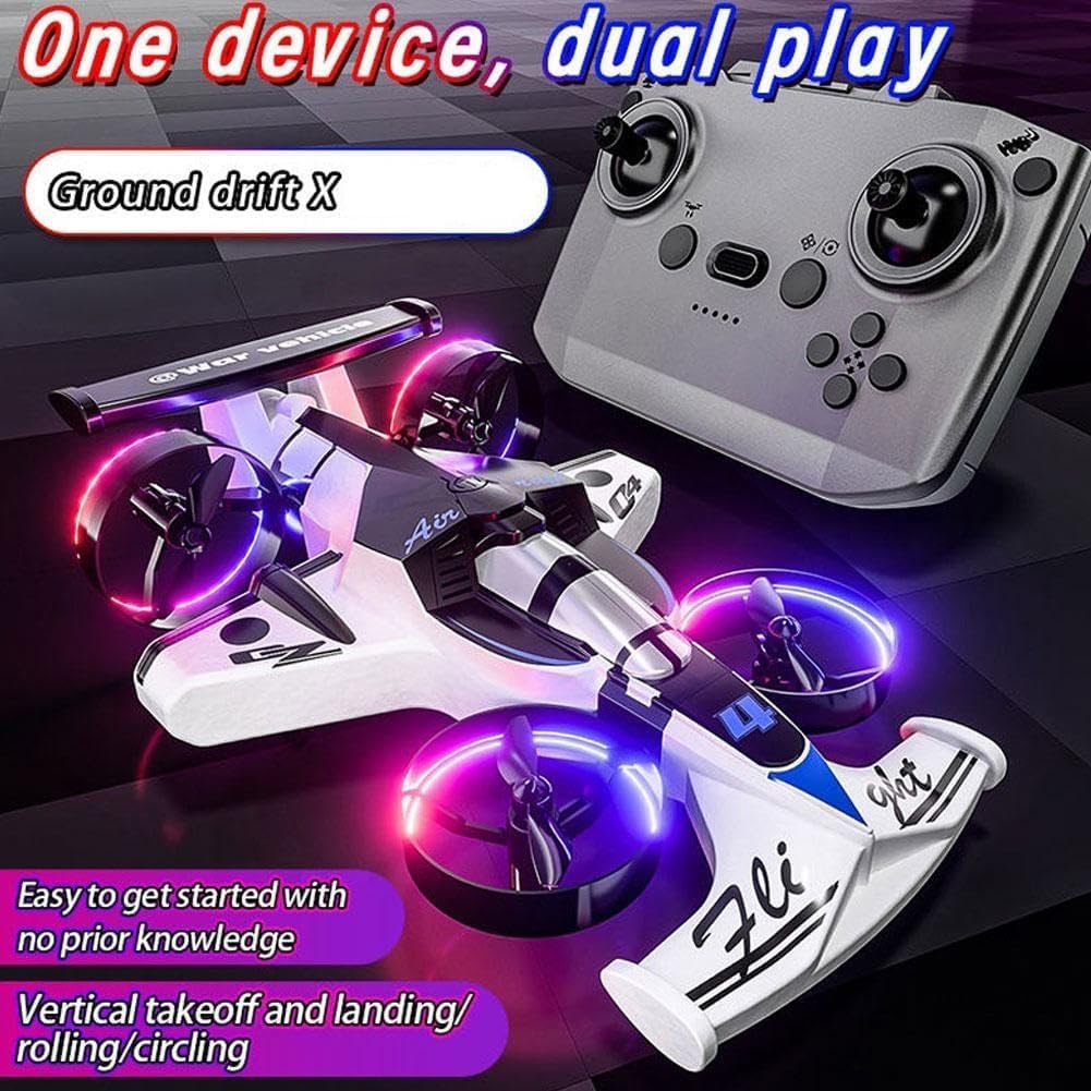 82-in-1 Flying RC Car Drone with 360° Stunts 2-in-1 Flying RC Car Drone with 360° Stunts