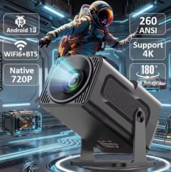 HY320 Portable Smart Projector with Android 11 & WiFi 6