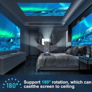 HY320 Portable Smart Projector with Android 11 & WiFi 6