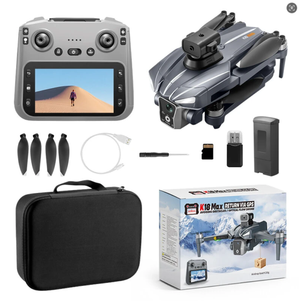 K18 MAX GPS 5G WiFi FPV Drone with Screen & 4K Camera