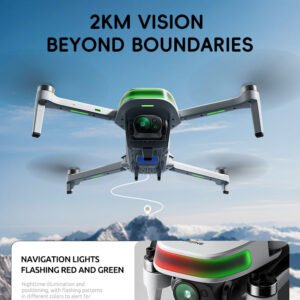 P31 Pro GPS Drone with 3KM Range, 3 batteries & Night Vision