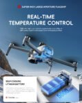 P31 Pro GPS Drone with 3KM Range, 3 batteries & Night Vision