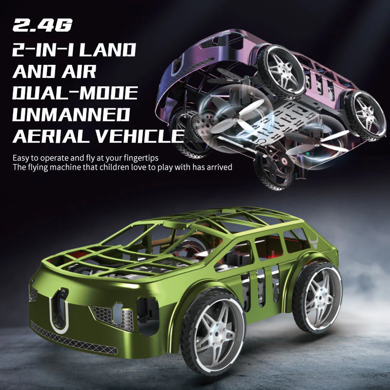 SG900 Pro 2.4 GHz Racing and Flying Drone Toy_1 SG900PRO 2-in-1 Air & Ground RC Flying Car with LED Lights