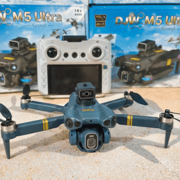 DJW M5 Ultra Foldable Brushless Drone with Display Remote