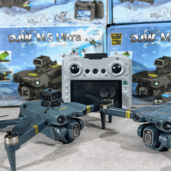 DJW M5 Ultra Foldable Brushless Drone with Display Remote