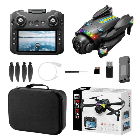 K21 MAX 4K Dual Camera Drone with Remote Screen Controller