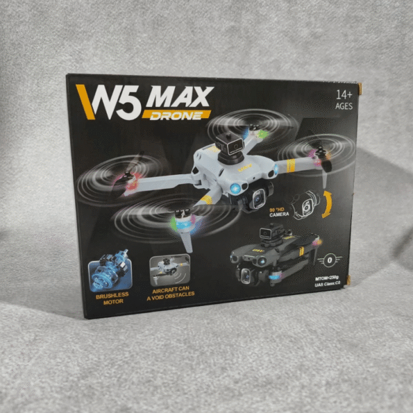 W5 Max 4K Dual Camera Drone | Brushless Motor & Dual Battery